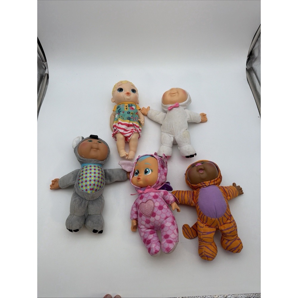 Cabbage Patch Plush Cuties Migons Animals Lot Of 5